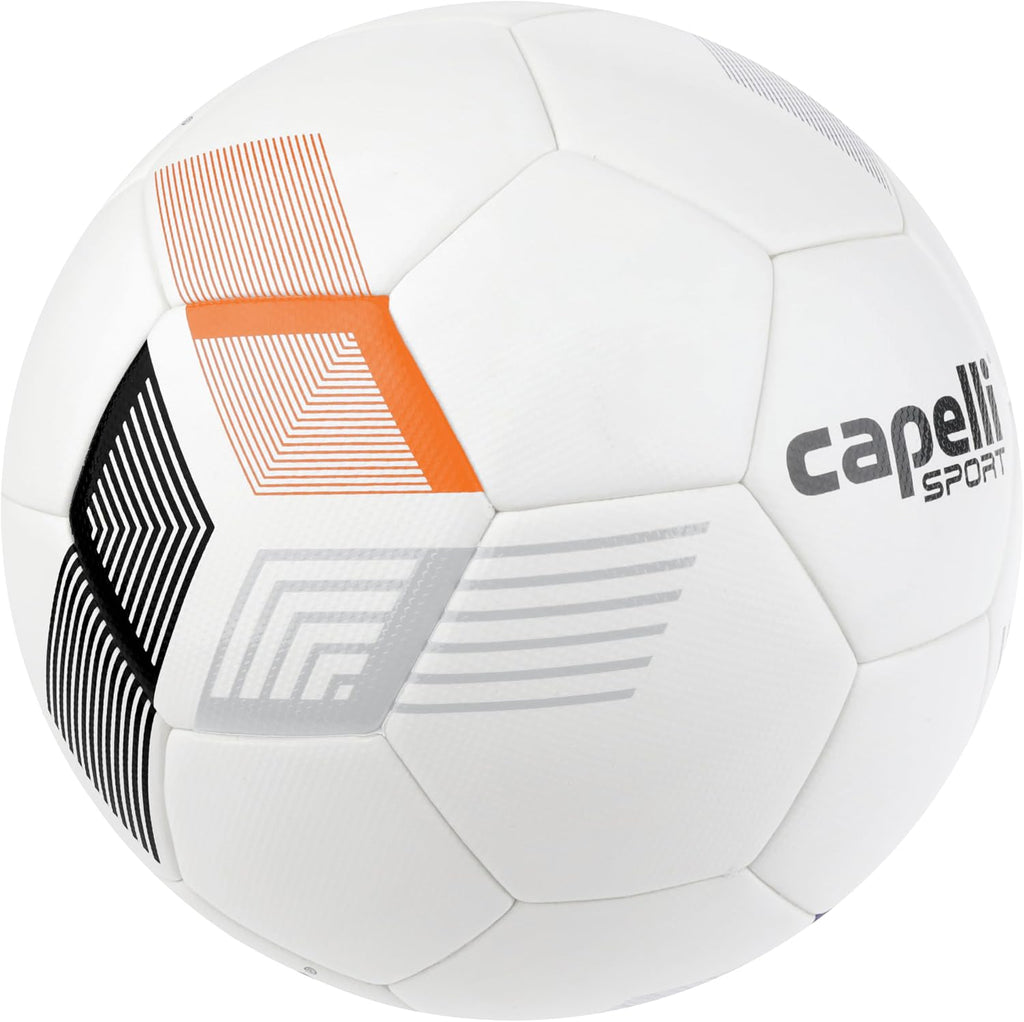 Soccer Ball Size 5, Tribeca Metro Team FIFA Basic Soccer Ball for Youth and Adult Players, Outdoor and Indoor Training, Team Orange