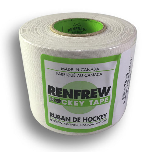 , 1" Cloth Hockey Tape, (18M, White, 3Pk)
