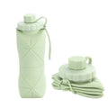600Ml Silicone Collapsible Sports Water Bottles Outdoor Camping Folding Water Cup Large Capacity Travel Foldable Leakproof