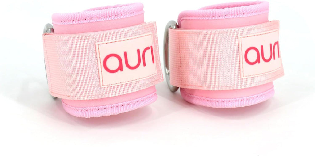 Ankle Strap for Cable Machine - Padded Neoprene Cuff with Stainless Steel D-Ring for Comfort & Support during Glute Kickbacks, Leg Extensions, Hip Abductors & Lower Body Workouts