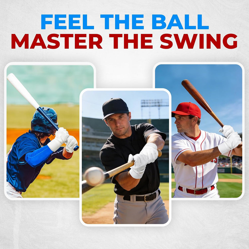 Baseball Batting Gloves for Men & Women, Breathable Softball Batting Gloves with Long Cuff for Adult