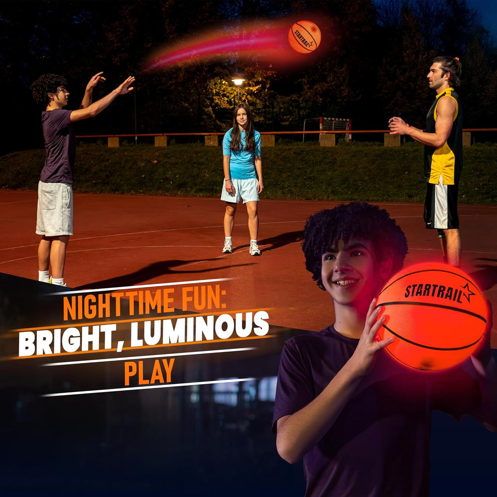 Light up Basketball | Glow in the Dark Basketball | LED Basketball Size 7 | Glowing Basketball Ball | Lighted Basketball | Coolest Things for Boys & Girls | Toys for 10 Year Old Kids