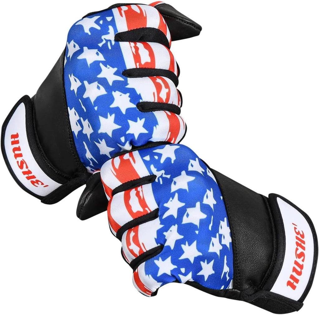 American Flag Batting Gloves Softball Batting Gloves USA Flag Baseball Batting Gloves Youth Batting Gloves Baseball Batting Gloves Youth Kids Batting Goves Adults Unisex