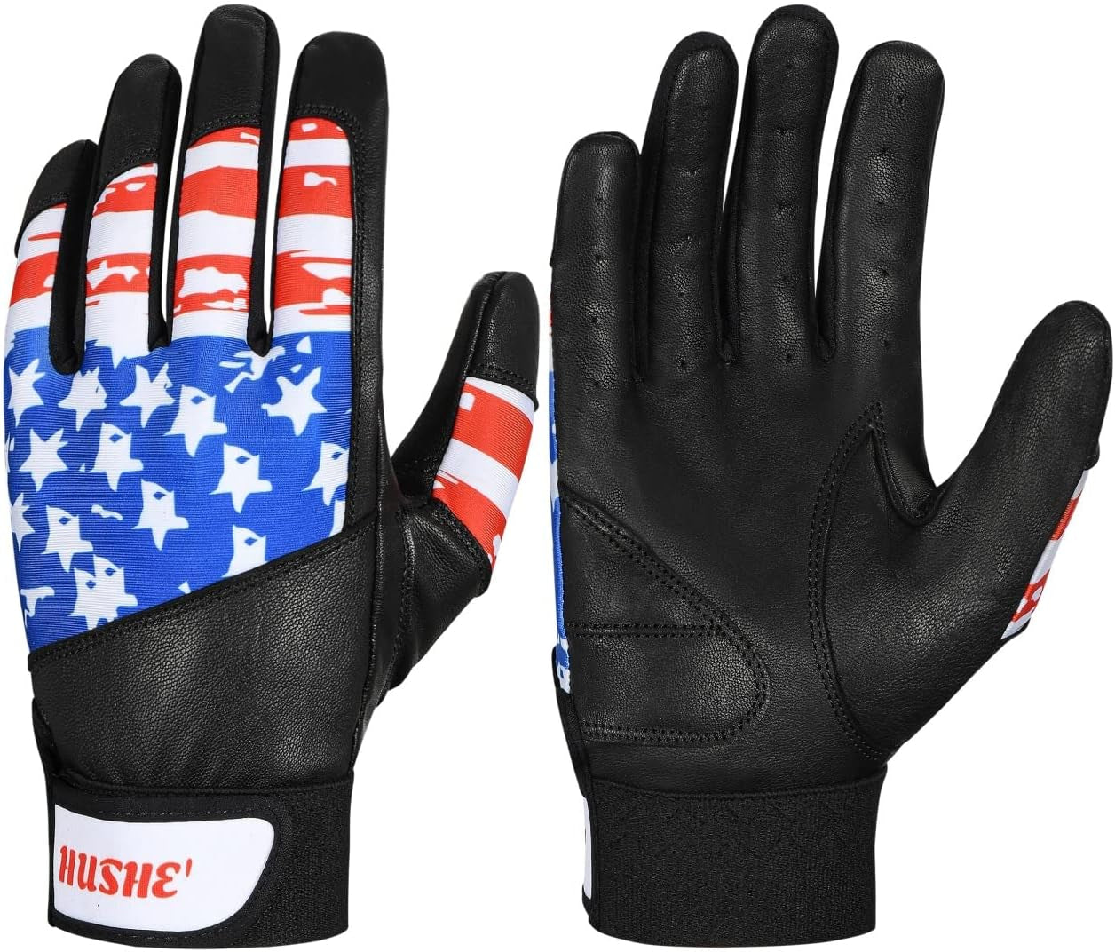 American Flag Batting Gloves Softball Batting Gloves USA Flag Baseball Batting Gloves Youth Batting Gloves Baseball Batting Gloves Youth Kids Batting Goves Adults Unisex