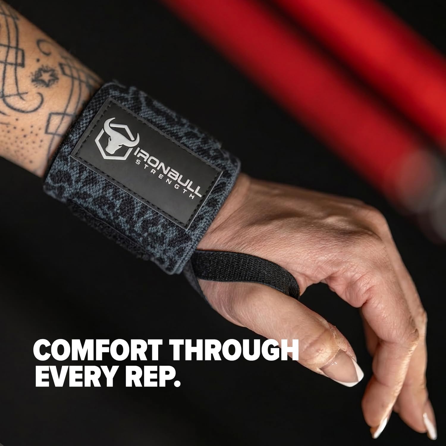 Wrist Wraps for Weightlifting (USPA & IPL Approved) - 18” Premium Quality Wrist Straps for Weightlifting - Weight Lifting Wrist Wraps with Thumb Loop - Best Gym Wrist Wraps for Lifting Weights, Curls & Dips - Lifting Wrist Wraps for Bench, Powerlifting & Weight Training - Weightlifter'S Wrist Straps Lifting for Men and Women