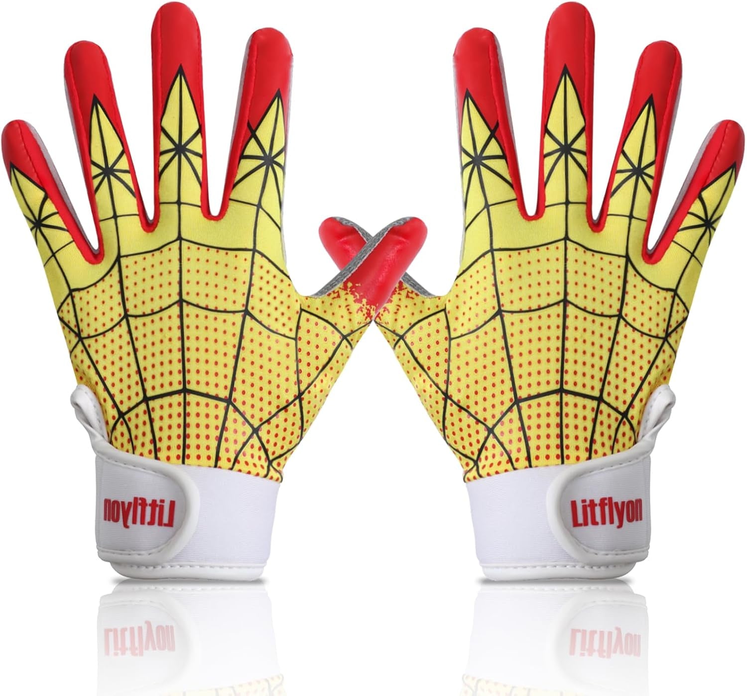 Youth Baseball Batting Gloves - Sport Baseball Gloves, Breathable Stretchy Firm Grip Softball Glove for Batting Cage Practice Games