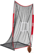 7X4 Ft Football Kicking Net, Portable Football Throwing Net with Target Zone Attachment, Sideline Training Tool for Kids Adults Punting Kicking Passing Snapping Practice, Carry Bag Included