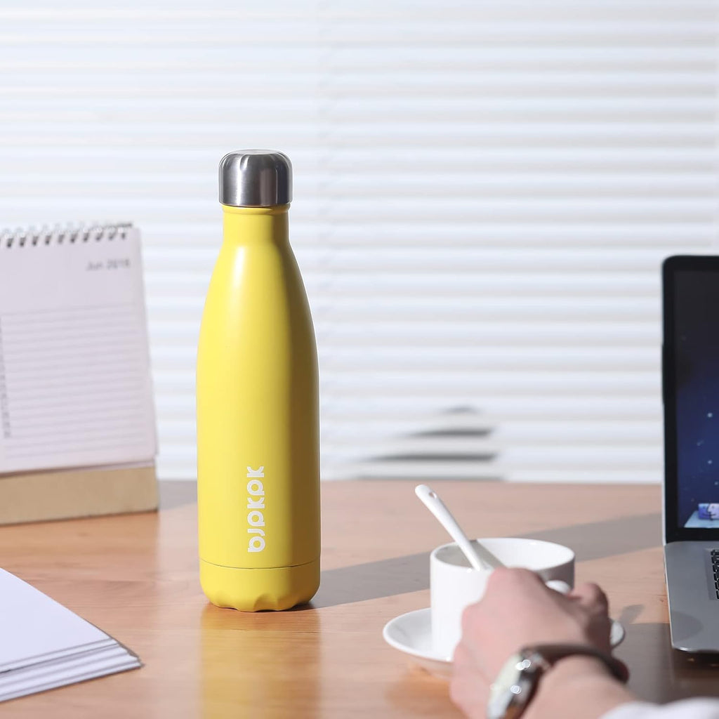 25Oz Insulated Stainless Steel Water Bottles Travel Sports Metal Water Bottles BPA Free, Angle White