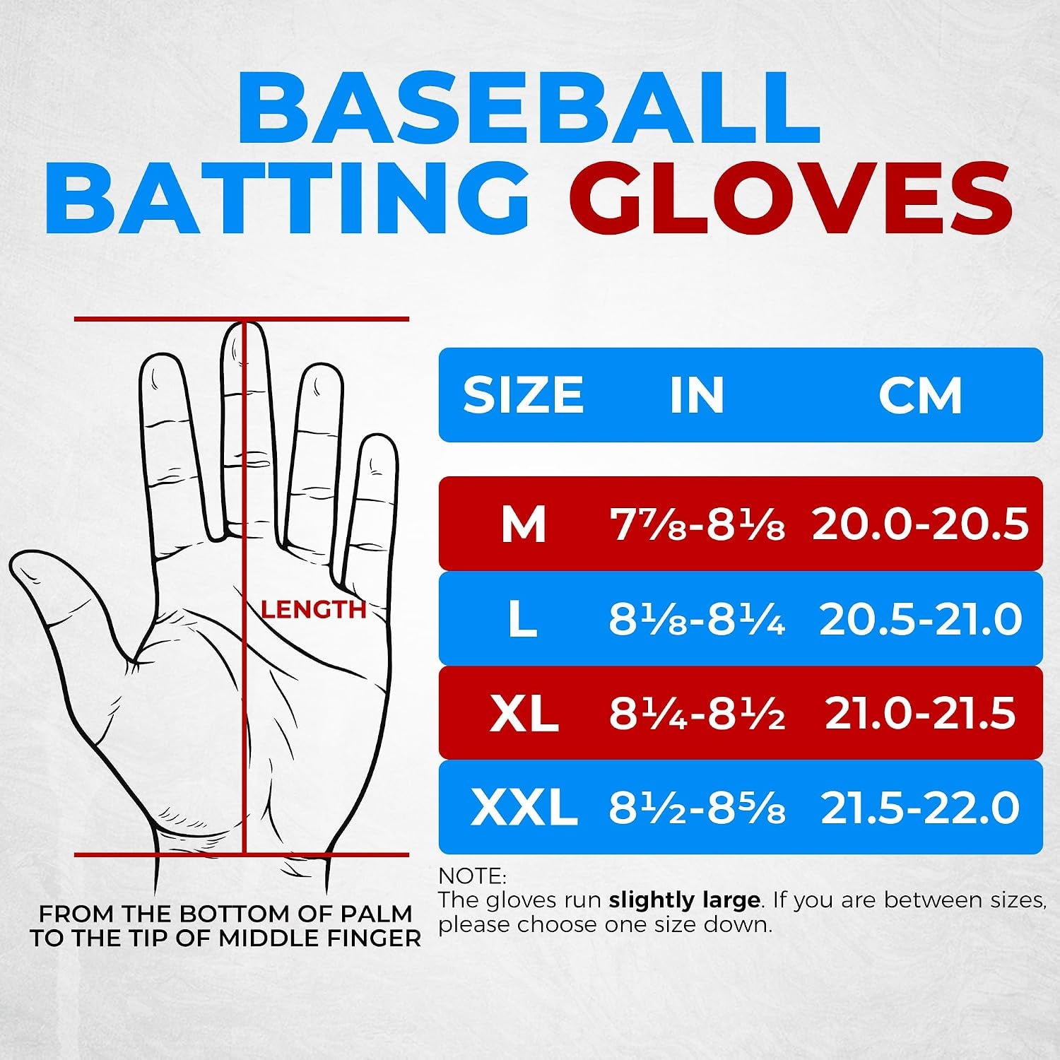 Baseball Batting Gloves for Men & Women, Breathable Softball Batting Gloves with Long Cuff for Adult