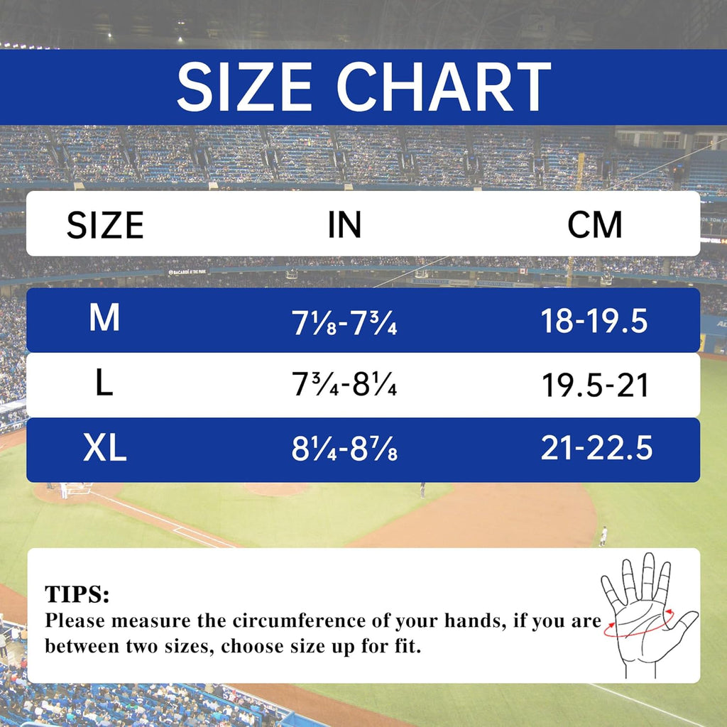 Baseball Batting Gloves - Durable Grip, Breathable Softball Batting Gloves for Adults Youth Kids - Gift for Players