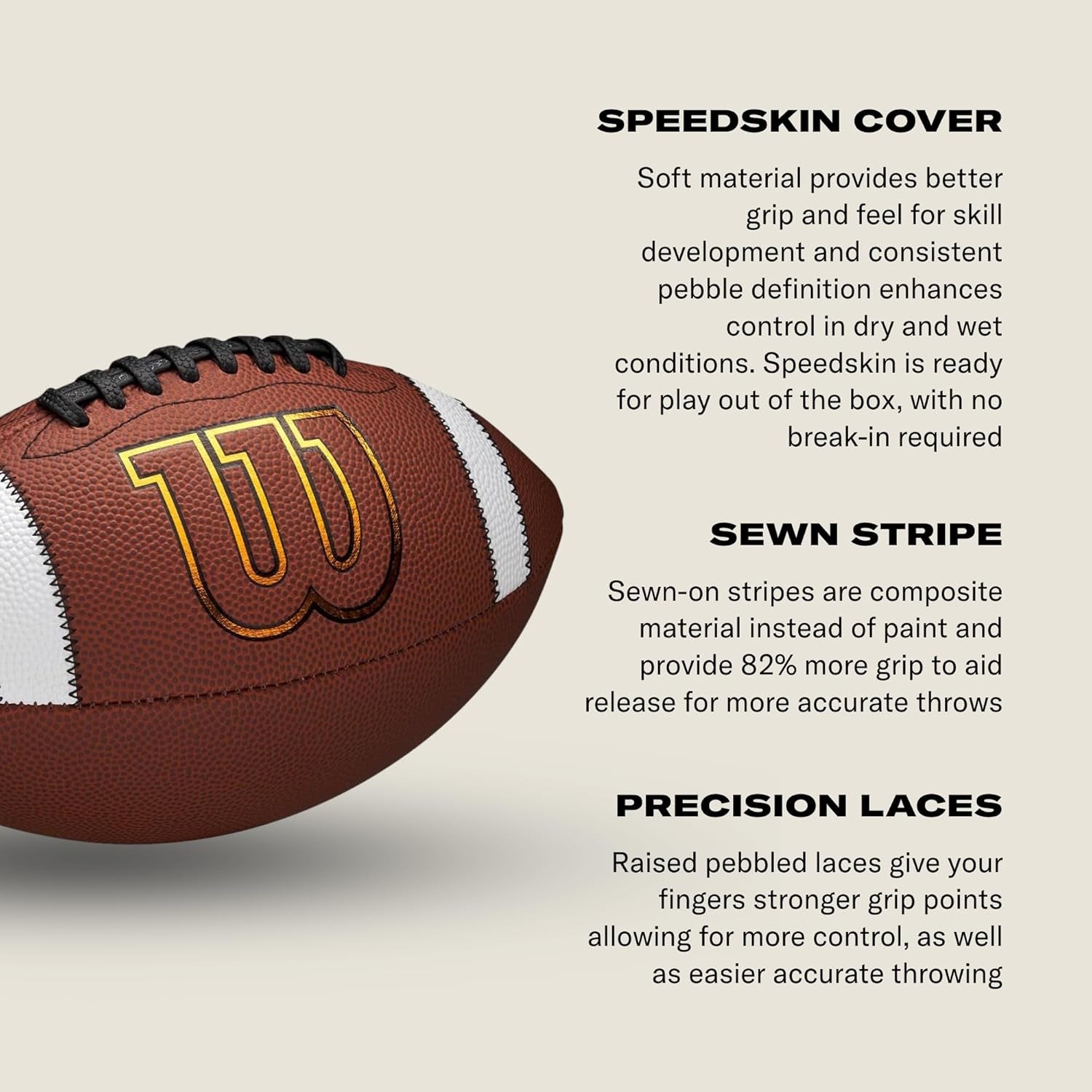 WILSON GST Speedskin Footballs