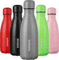 12Oz Insulated Stainless Steel Water Bottles Travel Sports Dishwasher Safe Water Bottles,Gray