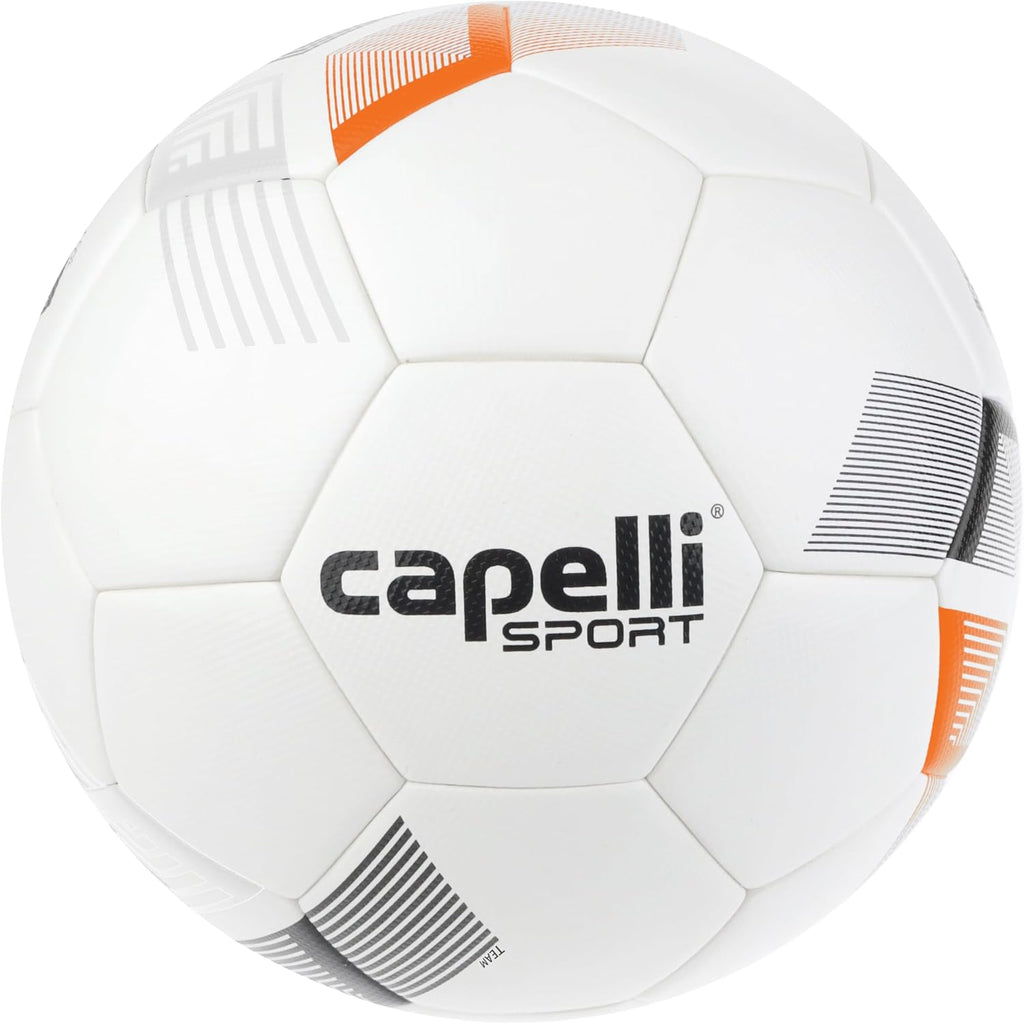 Soccer Ball Size 5, Tribeca Metro Team FIFA Basic Soccer Ball for Youth and Adult Players, Outdoor and Indoor Training, Team Orange