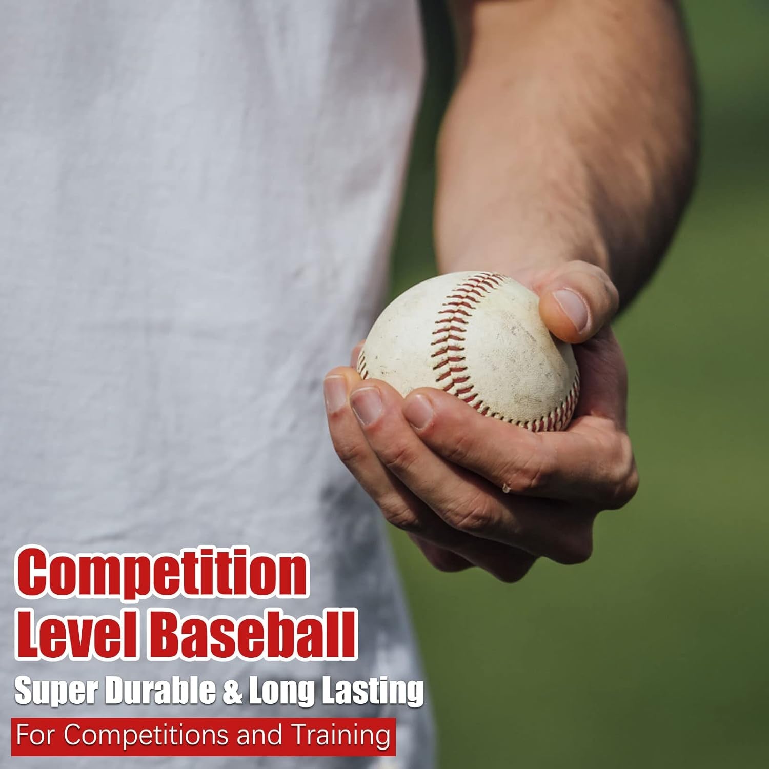 Bkk  Soft Baseballs, T Ball Baseballs 12 Pack Autograph Baseball Bulk,Standard Size Leather Baseballs 9 Inch Unmarked Baseballs for Pitching/Autographs/Training