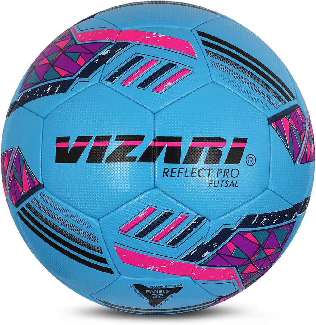 Reflect Pro Soccer Ball Size | Hand-Stitched Shiny TPU Cover | Perfect Youth Soccer Ball for Boys and Girls | Durable Futsal Football for Indoor and Outdoor Play (Pack of 1, 6 & 12)